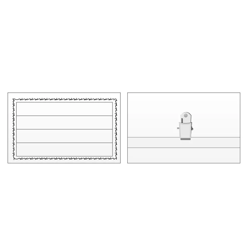 PORTA CREDENCIAL CON APRETADOR 90X55MM HAND — Hand