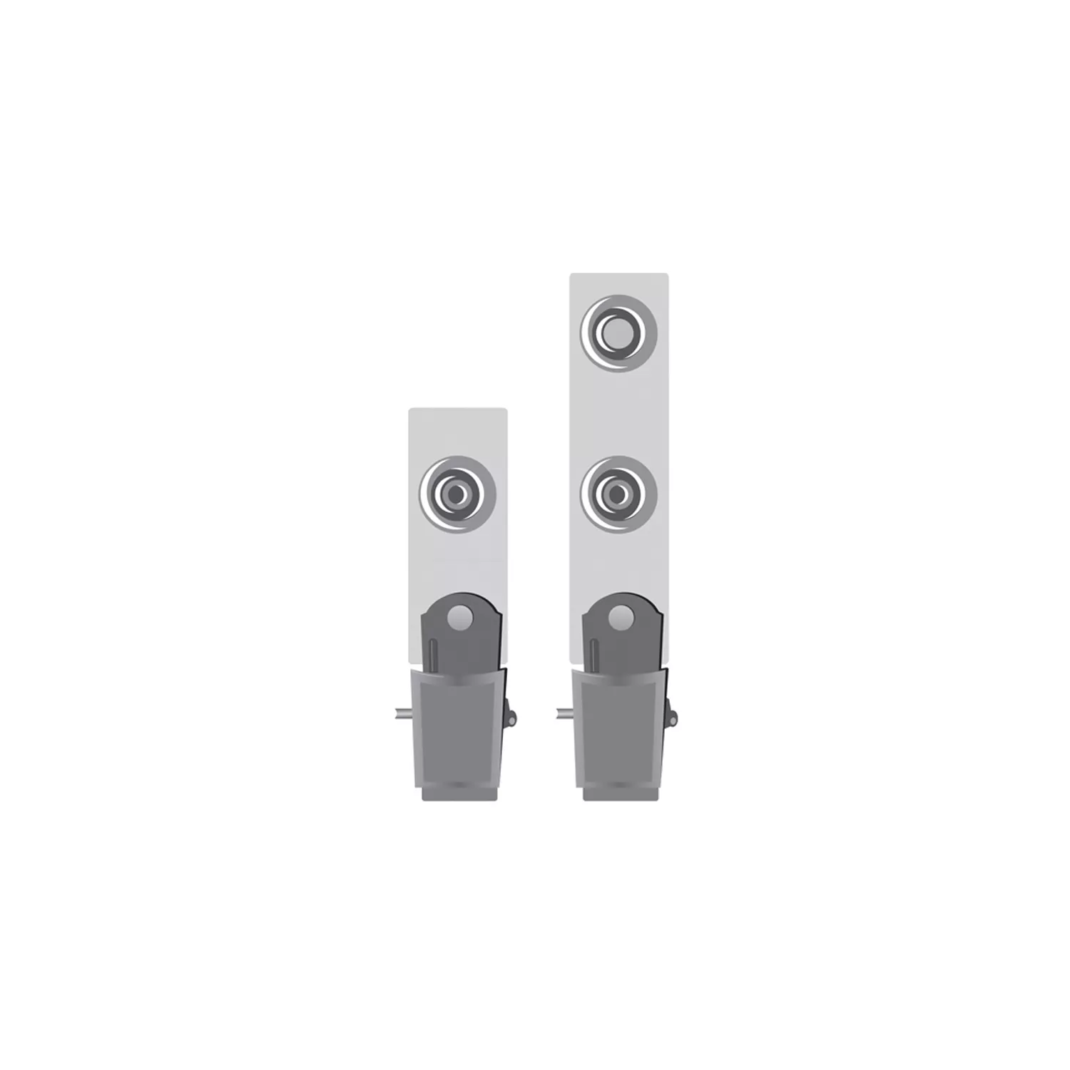 CLIP METALICO CON BROCHE PARA PORTA CREDENCIAL HAND — Hand