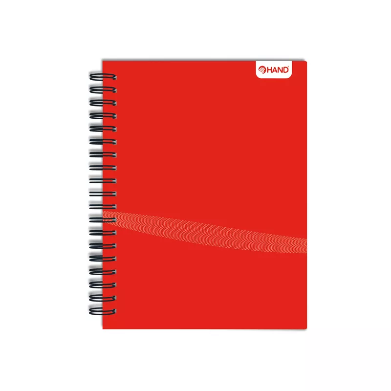 CUADERNO UNIVERSITARIO 100HJS 20X25CM ROJO — Hand