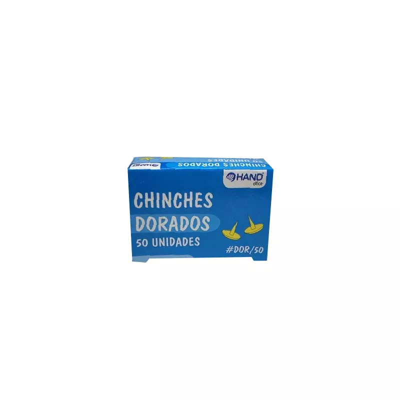 CHINCHES DORADOS, TIPO TACHUELA 50 UNIS HAND — Hand