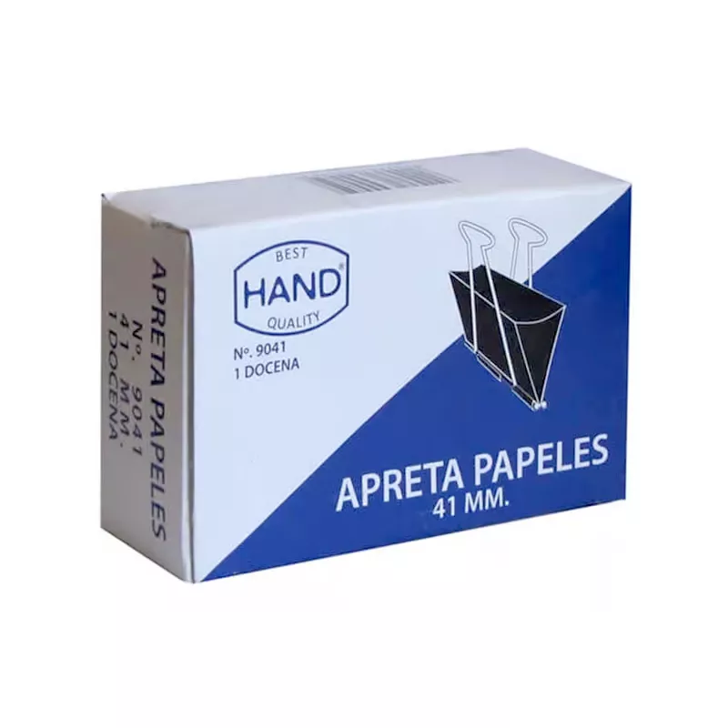 APRETADOR DOBLE CLIP 12 UNID 41MM HAND — Hand