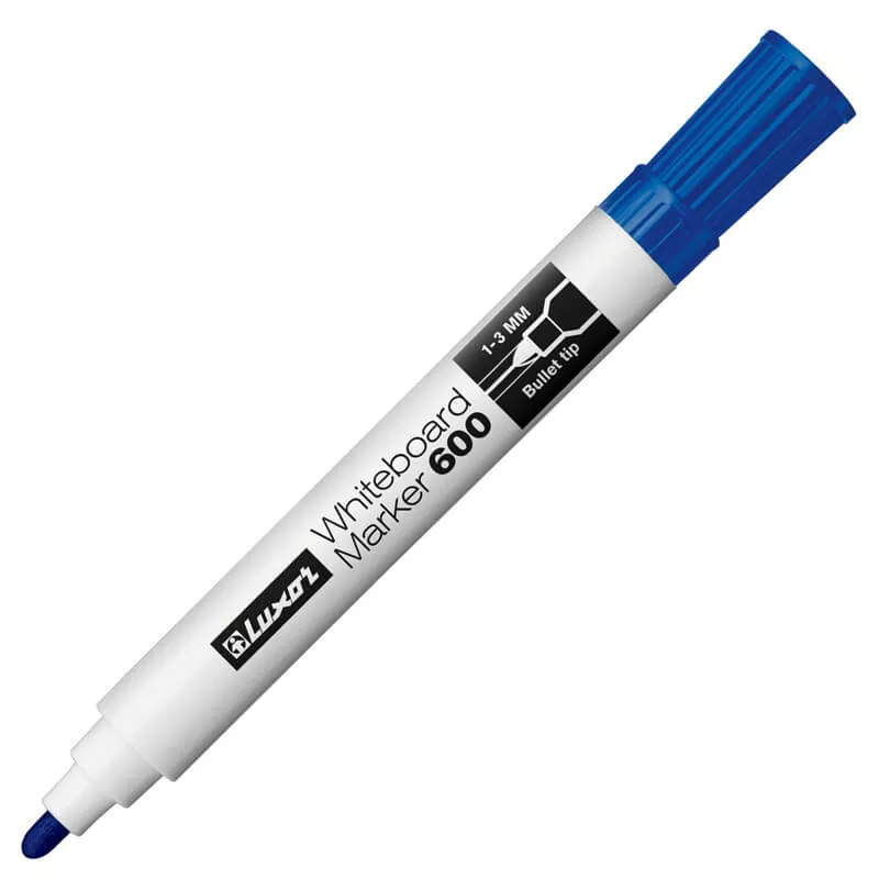 MARCADOR BORRABLE PARA REDONDA AZUL LUXOR — Luxor