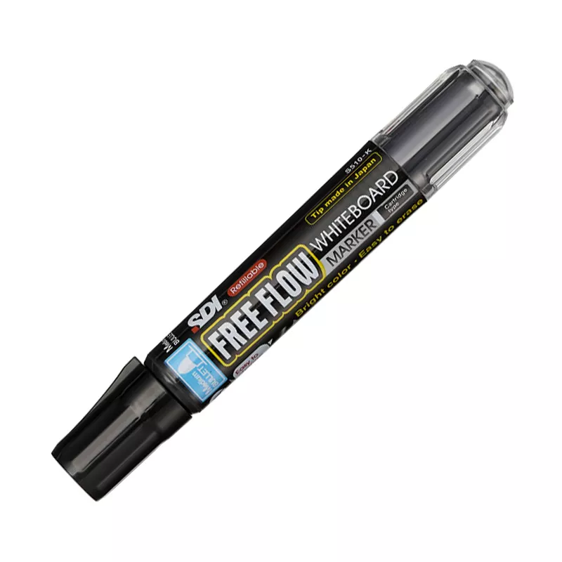 MARCADOR PIZARRA RECARGABLE NEGRO — SDI