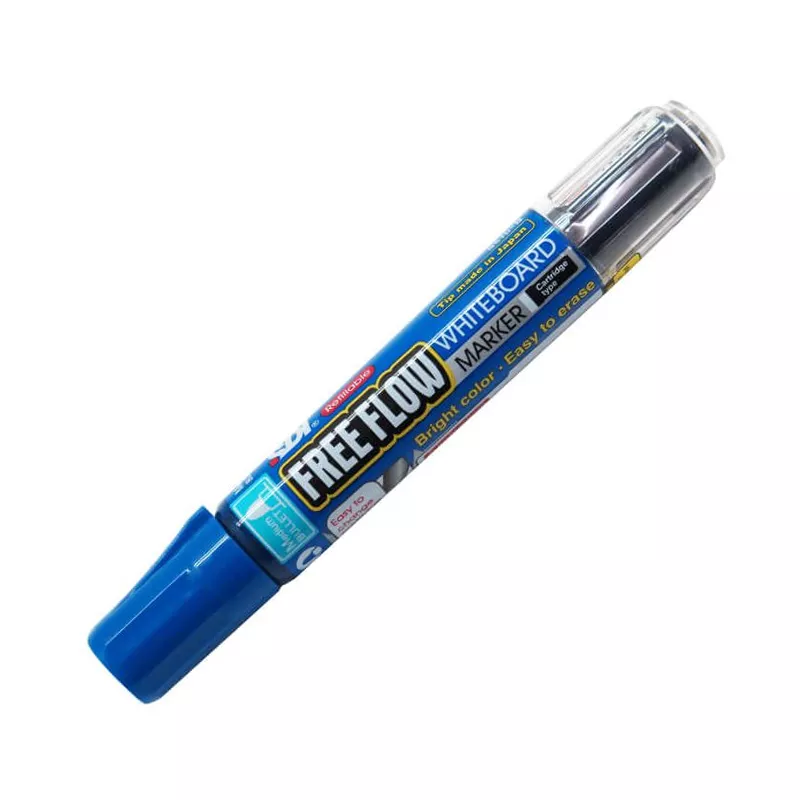 MARCADOR PIZARRA RECARGABLE AZUL — SDI