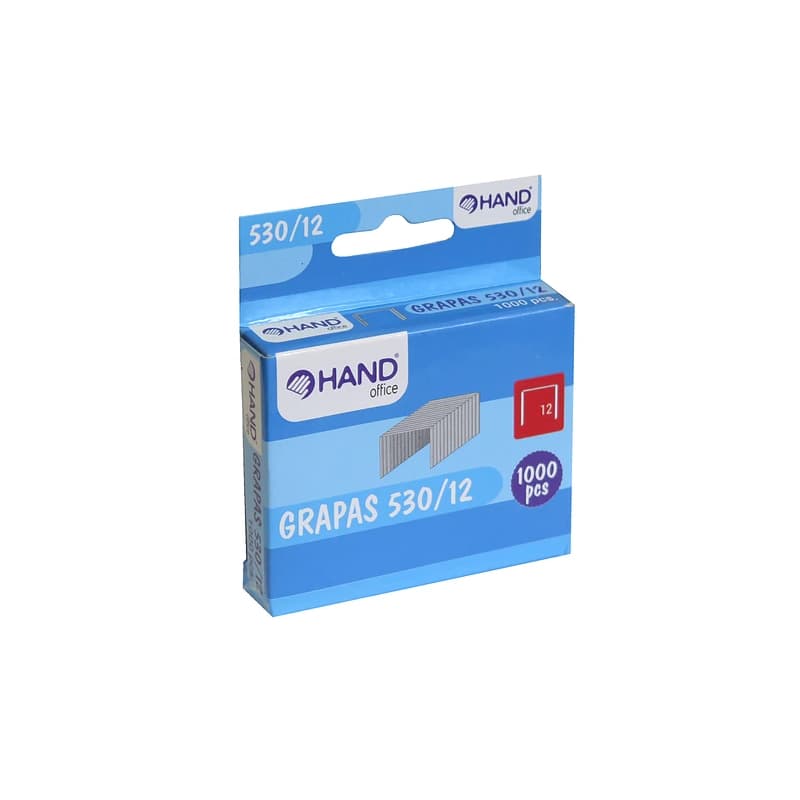 GRAPAS DE ACERO 12MM 1.000 UNIS HAND — Hand