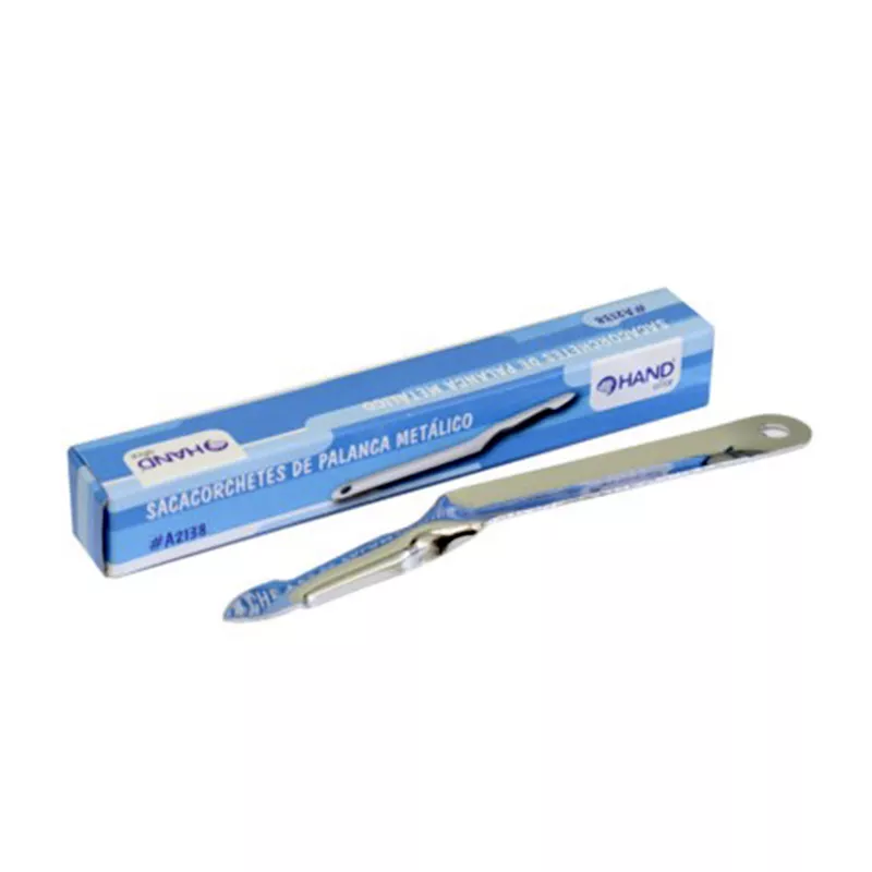 SACACORCHETES DE PALANCA METALICO HAND — Hand