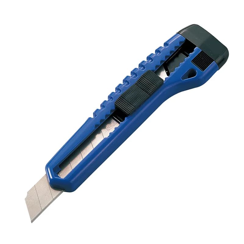 CUCHILLO CARTONERO BLOQEO MANUAL CON 7 HJS 18 MM — SDI
