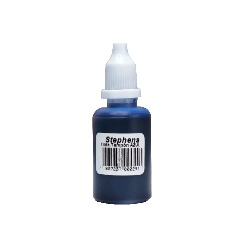 TINTA PARA TAMPON, 30ML COLOR AZUL — Hand