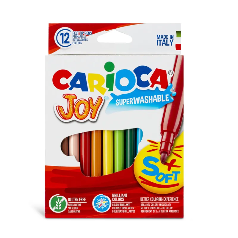 PLUMONES JOY 12 COLORES CARIOCA — Carioca