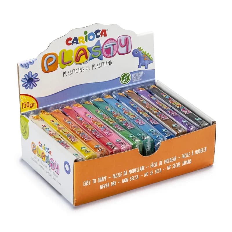 PLASTICINA 1800GM 12 COLORES CARIOCA — Carioca
