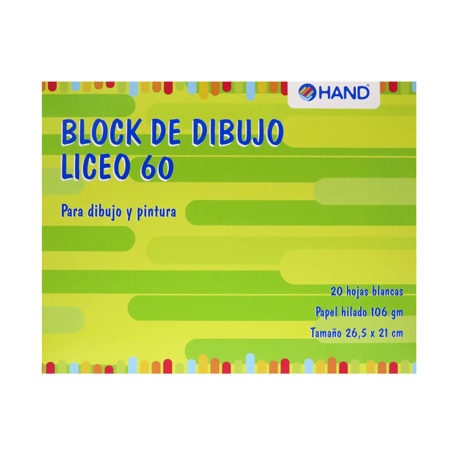 BLOCK DE DIBUJO LICEO 60 106GM HAND — Hand