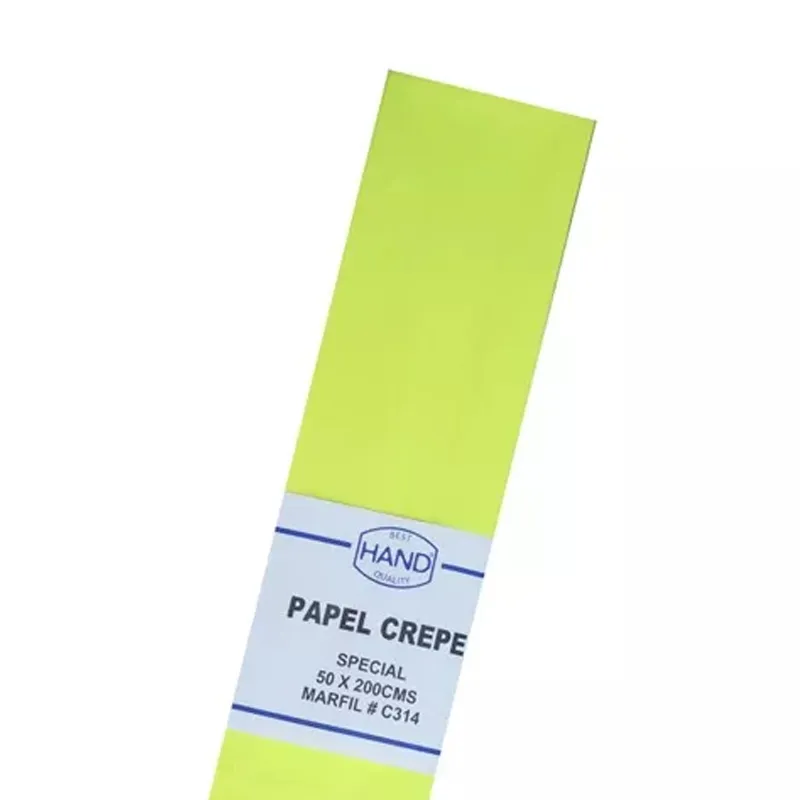 CREPE HAND 50X200CM 17GM MARFIL — Hand