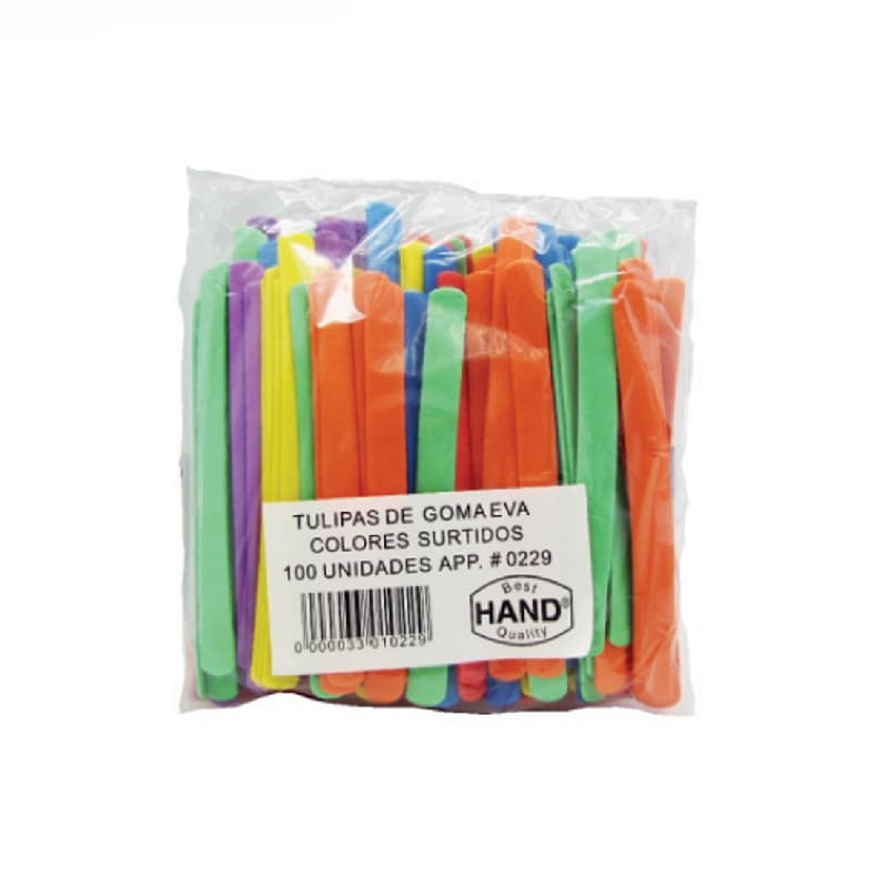 TULIPAS G/EVA, 100UNIS.COLORES SURTIDOS — Genérico