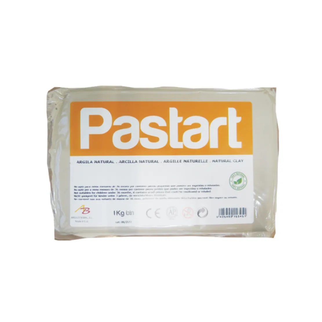 ARCILLA BLANCA COCCION 1 KG PASTART — Argiles