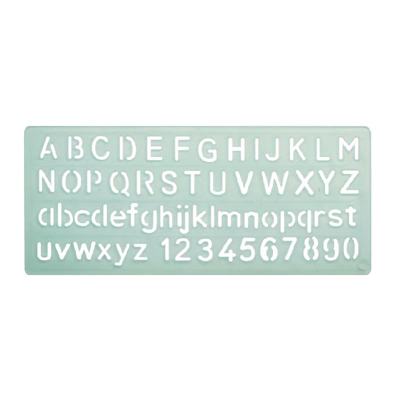 PLANTILLA PLASTICO LETRAS/NUM 10MM HAND — Hand