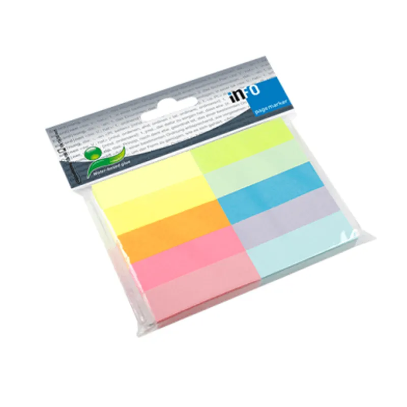 MARCADOR PAPEL 100X10 COLORES 15X50MM INFO NOTES — Info Notes