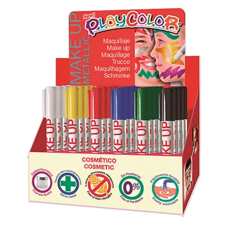 MAQUILLAJE METALIZADO 24UNIS PLAYCOLOR — Instant