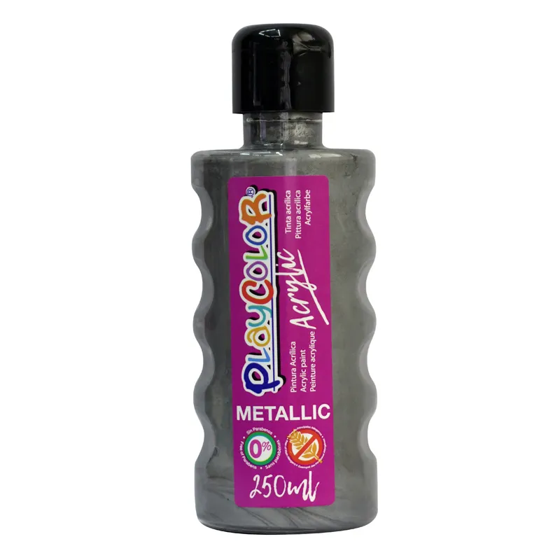PINTURA ACRILICA 250ML PLATEADO PLAYCOLOR — Instant