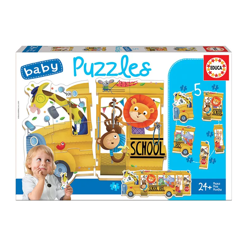 PUZZLE BABY BUS ANIMALES — Educa Borras