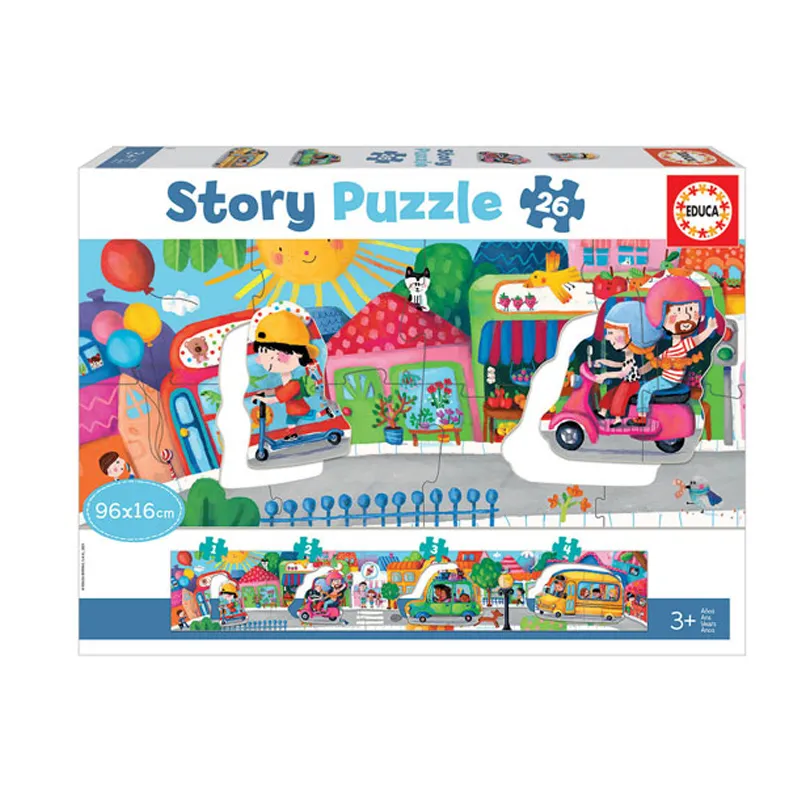 PUZZLE STORY 26 PCS 3+ VEHICULOS — Educa Borras