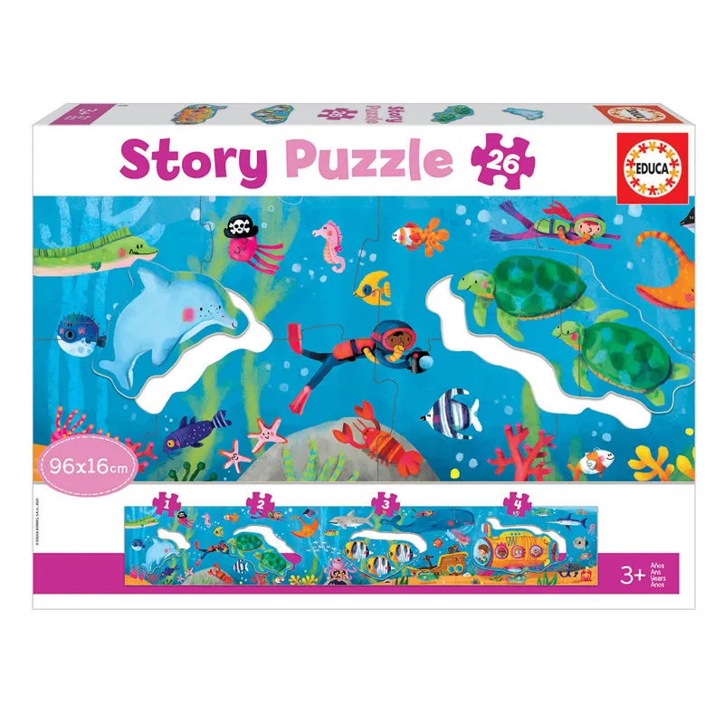 PUZZLE STORY 26 PCS 3+ MUNDO SUBMARINO — Educa Borras