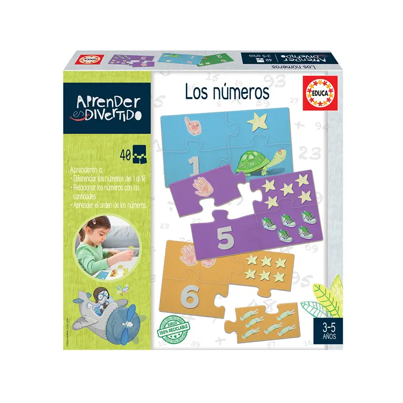 APRENDER DIVERTIDO +3 LOS NUMEROS — Educa Borras
