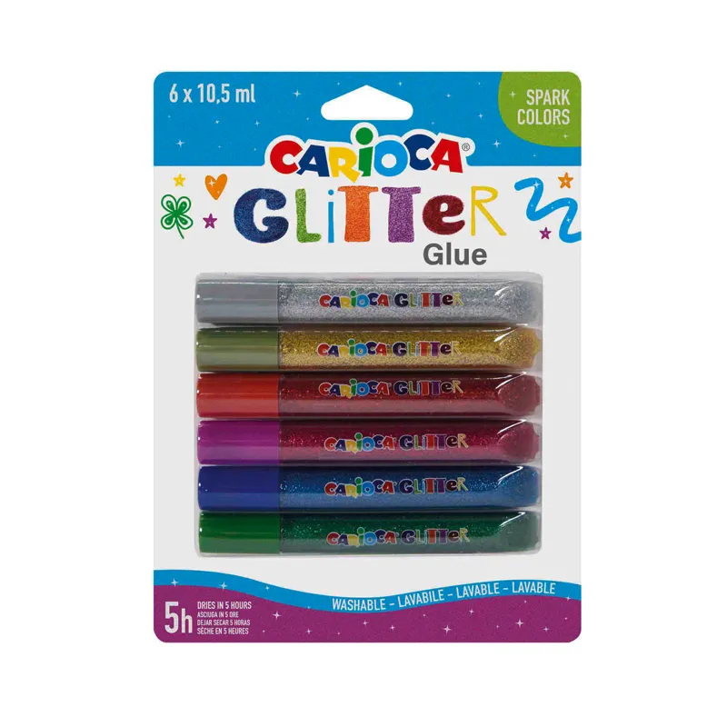 Imagen de COLA GLITTER 6 COLORES SPARK