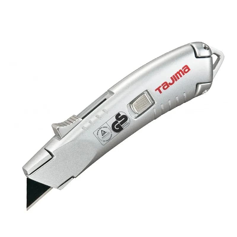 CUTTER RETRACTIL SEGURIDAD VREX CON 3 HOJAS TAJIMA — Tajima