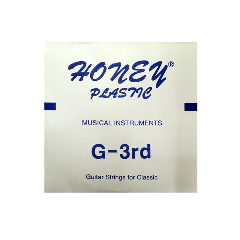 CUERDA GUITARRA PLASTICA HONEY 3A BLANCA — Genérico