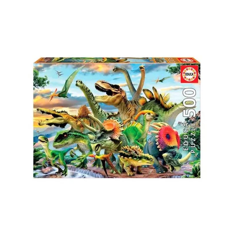 Imagen de PUZZLE 500 PCS 48x34cm DINOSAURIOS