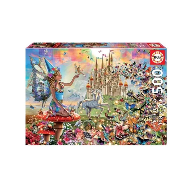 Imagen de PUZZLE 500 PCS 48x34cm HADAS Y MARIPOSAS