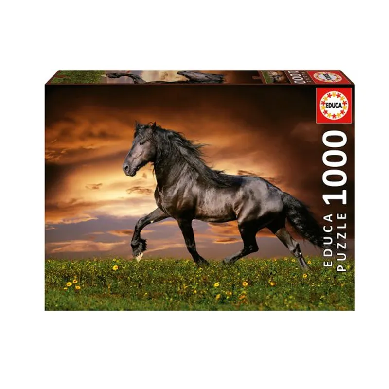 Imagen de PUZZLE 1000 PCS 48x68cm CABALLO AL TROTE