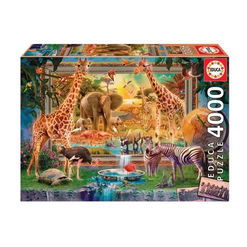 Imagen de PUZZLE 4000 PCS 136x96cm VOLVIENDO DE LA SABANA