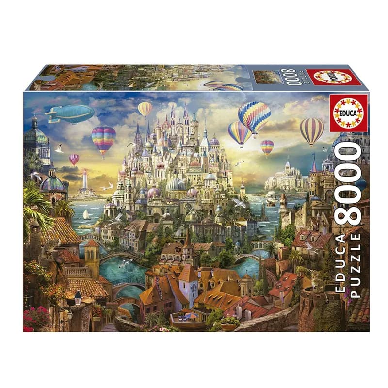 Imagen de PUZZLE 8000 PCS 192x136cm CIUDAD DE LOS SUEÑOS