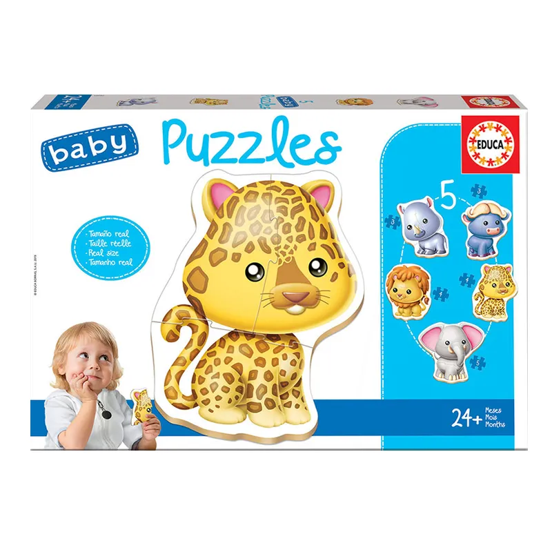 Imagen de PUZZLE BABY ANIMALES SALVAJES