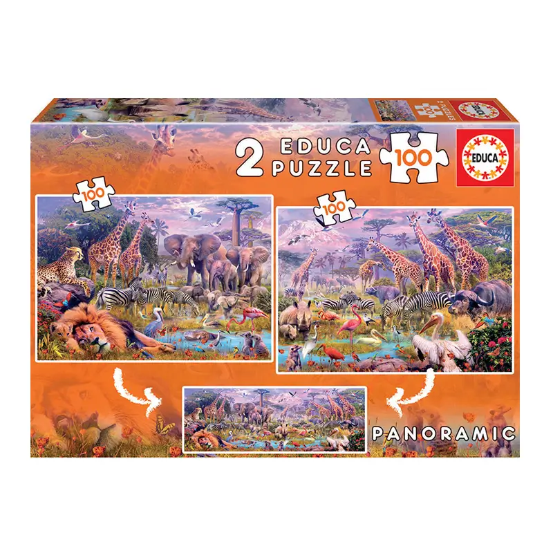 Imagen de 2 PUZZLES DE 100 PIEZAS
