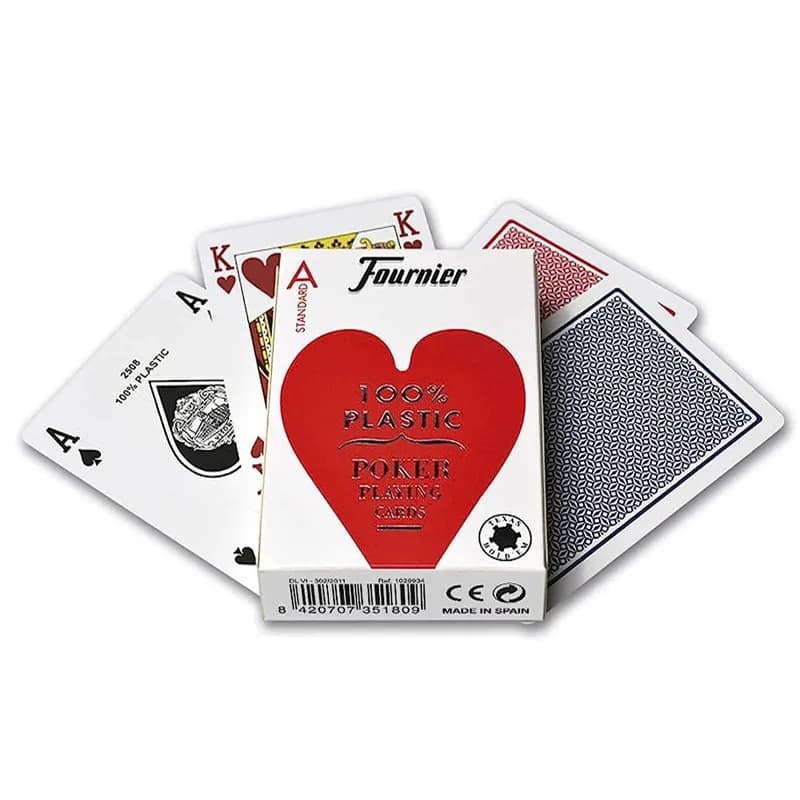 Imagen de NAIPE POKER 2 JUMBO PLASTICO FOURNIER N.2800