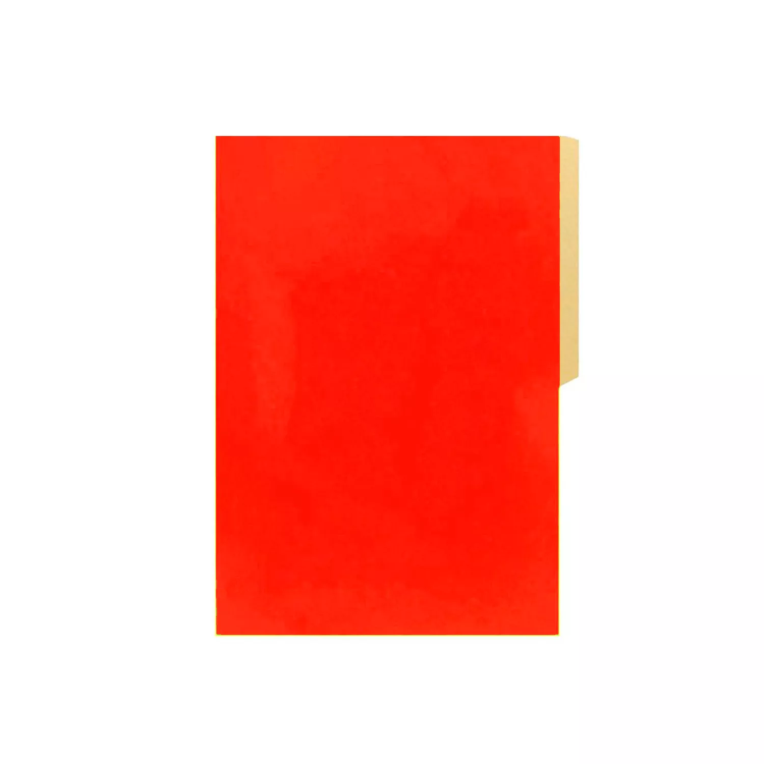 CARPETA PIGMENTADA CON PESTAÑA ROJO — Hand