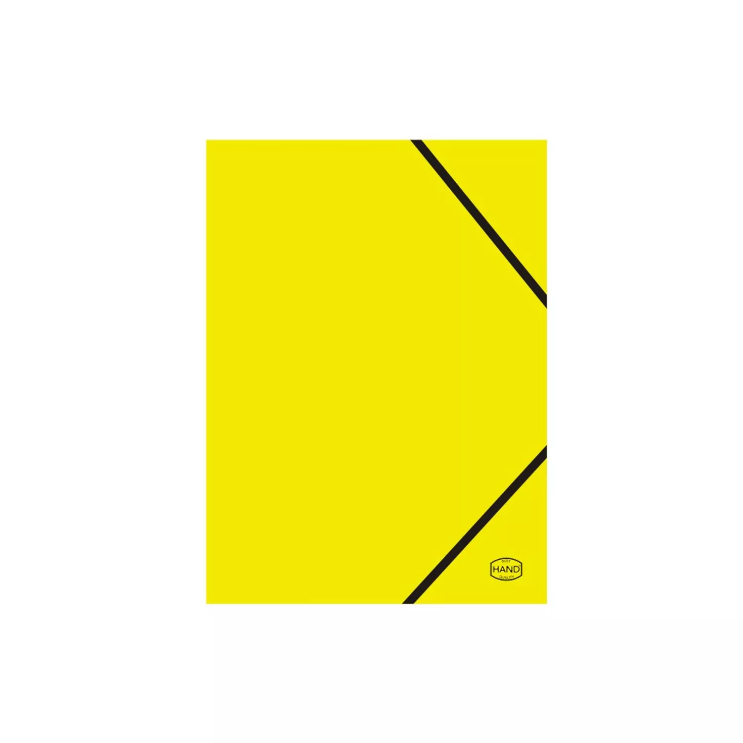 CARPETA CON SOLAPA, AMARILLO HAND — Hand