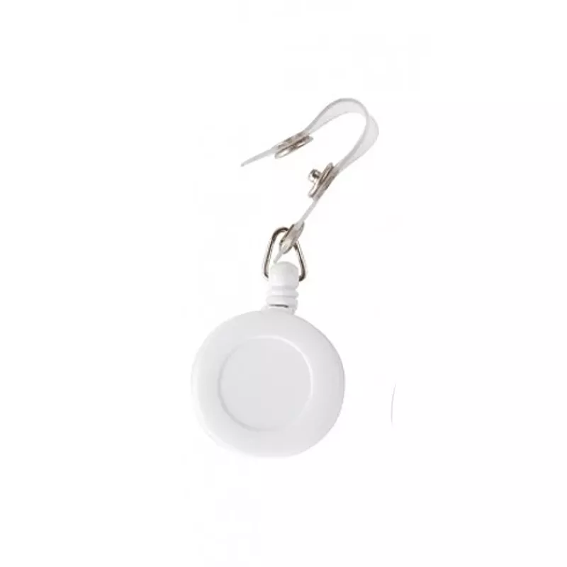 CLIP RETRACTIL PLASTICO PARA CREDENCIAL BLANCO HAND — Hand