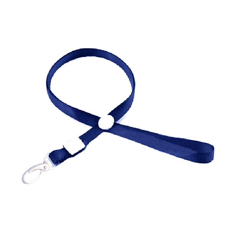 CINTA PORTA CREDENCIAL CON MOSQUETÓN AZUL HAND — Hand