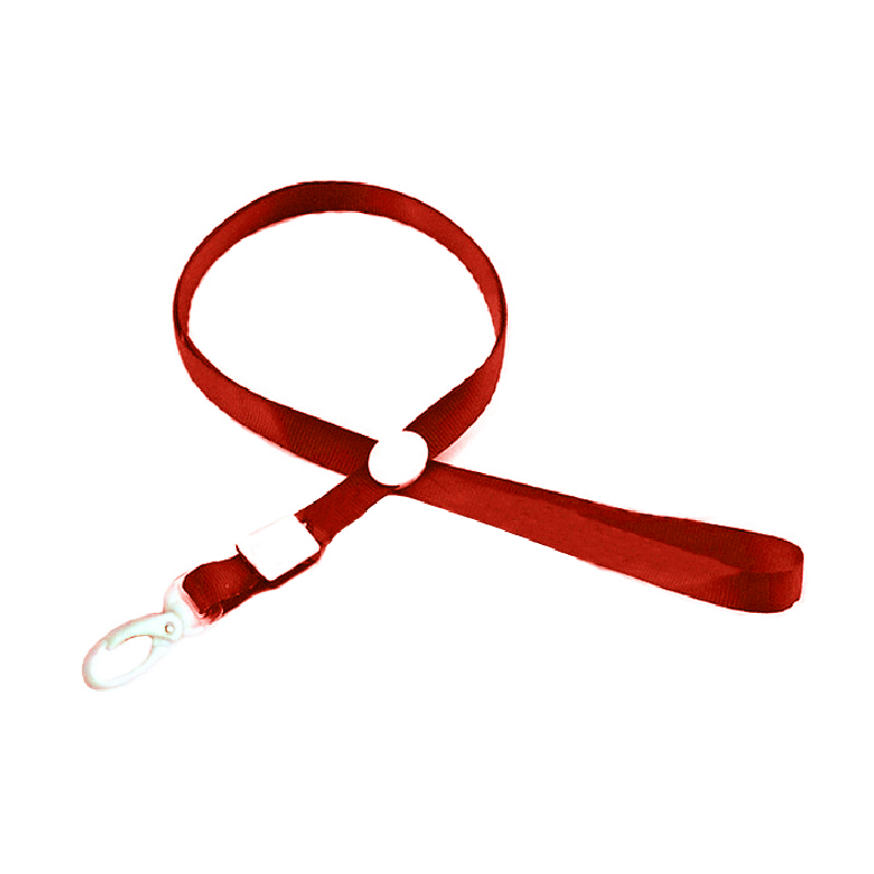 CINTA PORTA CREDENCIAL CON MOSQUETÓN ROJO HAND — Hand