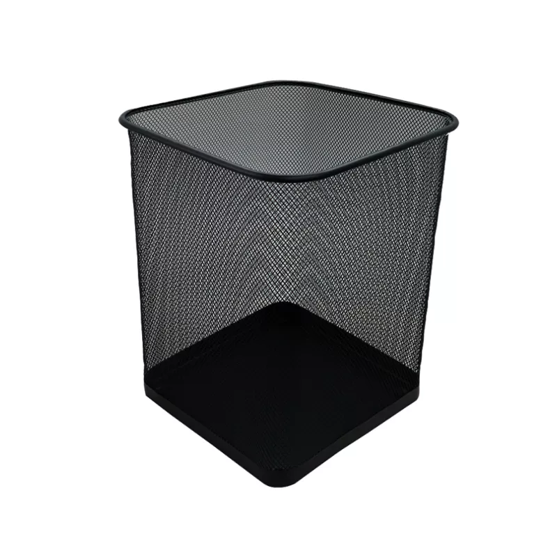 PAPELERO CUADRADO 27X31CM METAL NEGRO — Hand