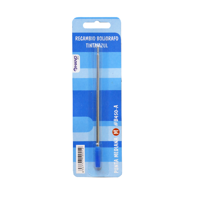 REPUESTO TUBO DE PASTA METALICO TIPO CROSS AZUL HAND — Hand