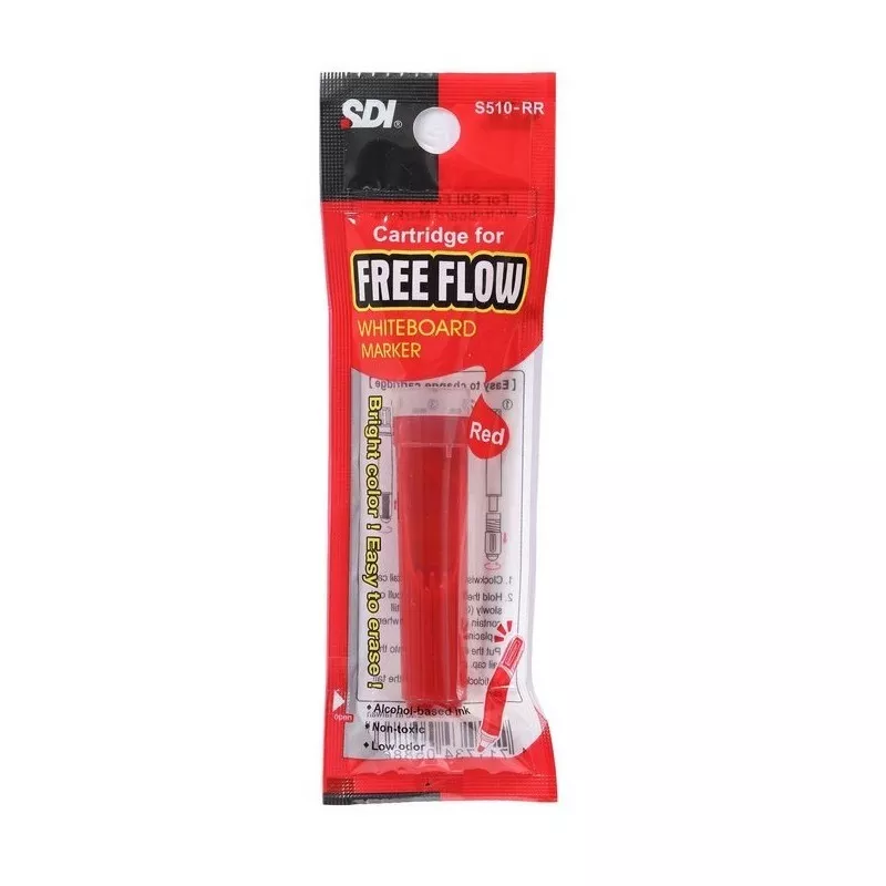 RECARGA MARCADOR PIZARRA ROJO — SDI