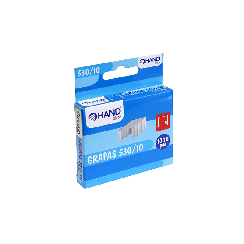 GRAPAS DE ACERO 10MM 1000UNIS HAND — Hand