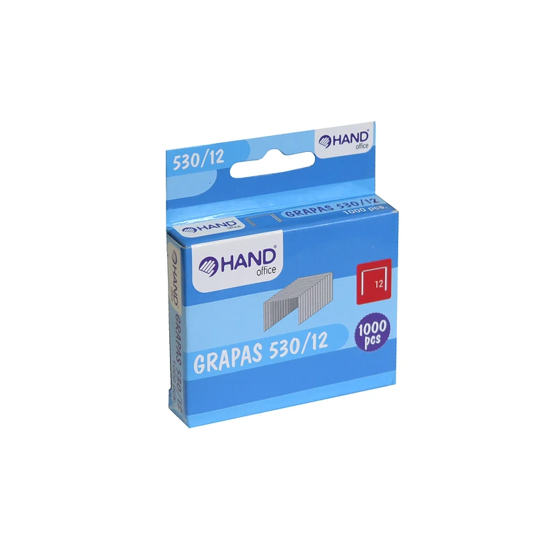 GRAPAS DE ACERO 12MM 1.000 UNIS HAND — Hand