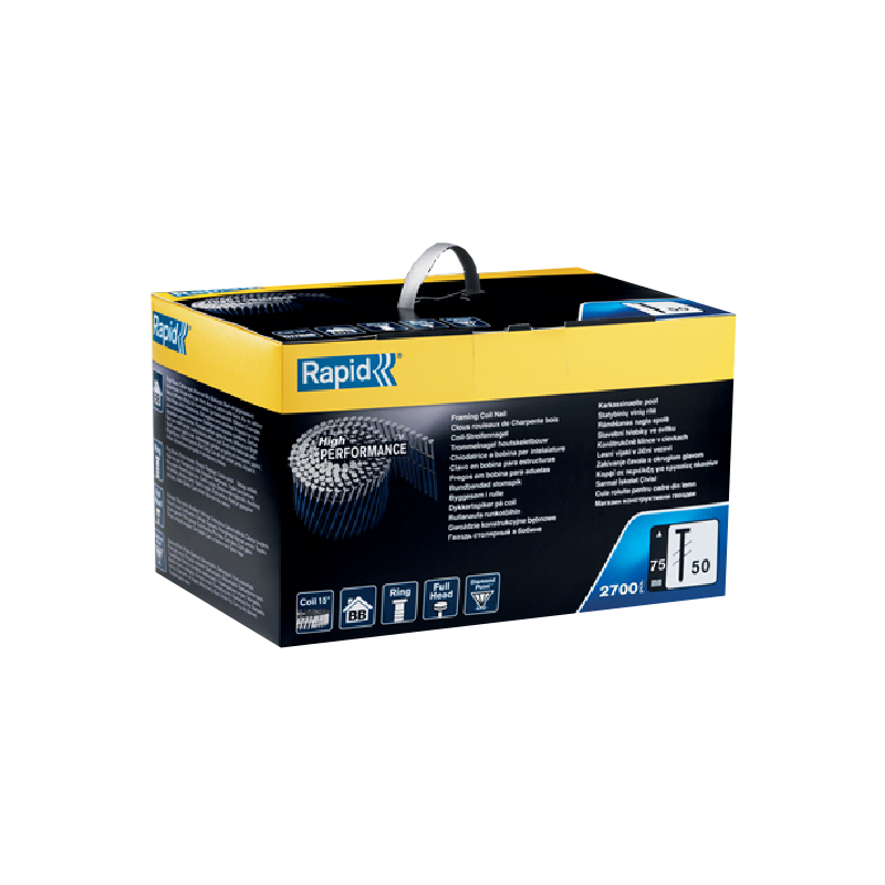 CLAVOS BOBINA INTERIOR BB 50/75MM 2700UN RAPID — Rapid