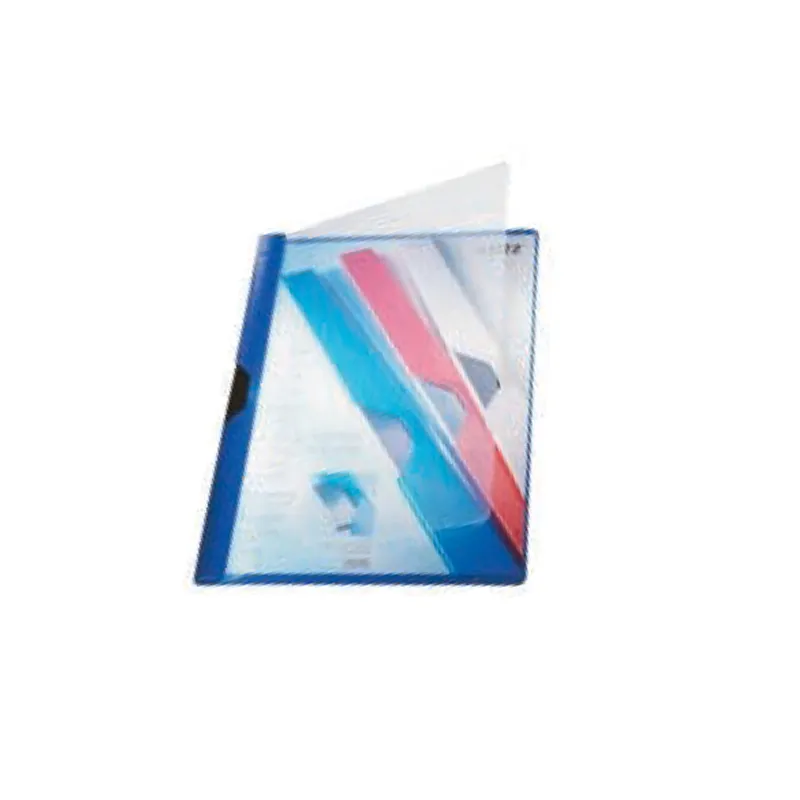 CARPETA VINILICA CON CLIP A4 TRANSPARENTE AZUL LEITZ — Leitz