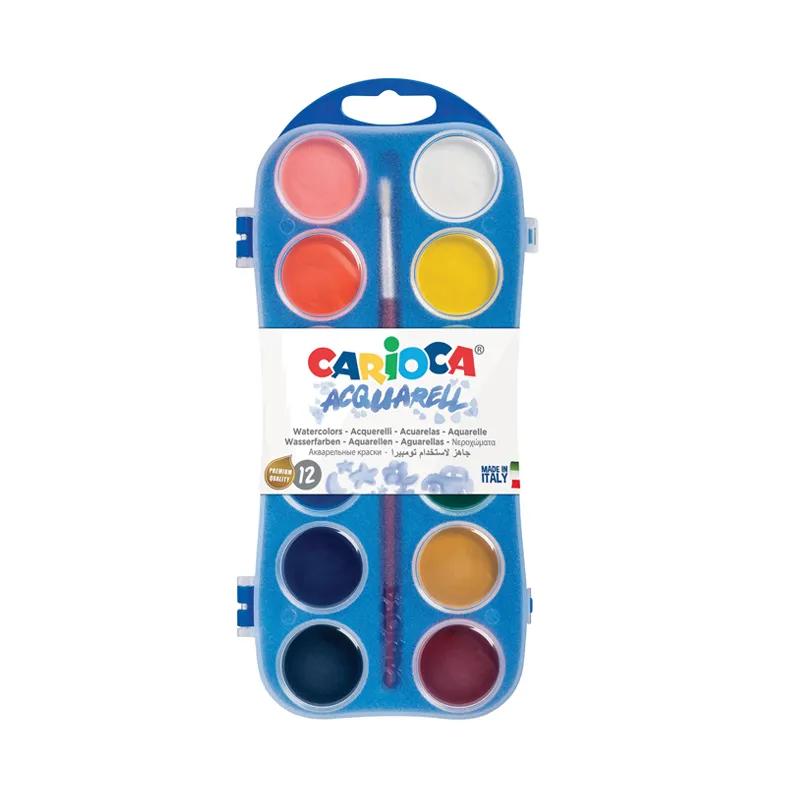 ACUARELA 30MM 12 COLORES CARIOCA — Carioca